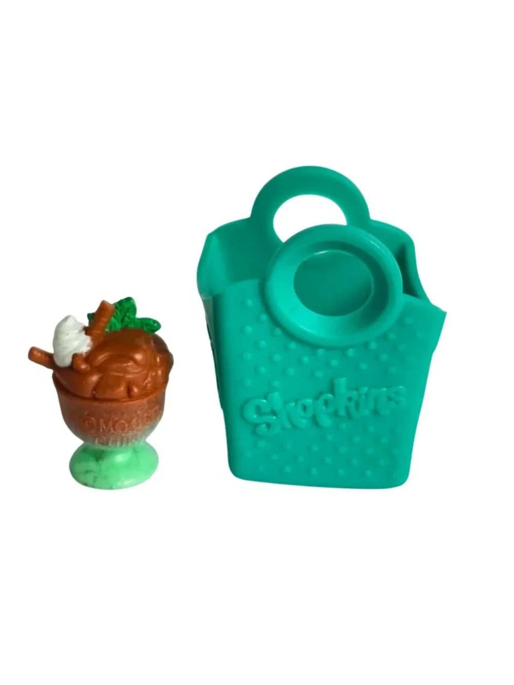 Shopkins Choc Mint Charlie #SHP-013 Rare Figure Season 6 Green Tote Bag HTF